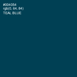 #004054 - Teal Blue Color Image